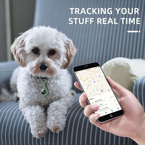 Odbeai 4 Pack AirTag Holder AirTag Keychain AirTag Case Compatible with Apple AirTags for Kids/Keys/Pet Collar/Luggage,Soft Silicone Protective Airtag Accessories for GPS Item Finder Tracker