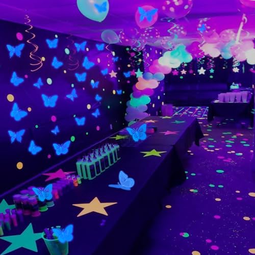 SAOROPEB 3D Butterfly Wall Decor - 48 Pcs, 4 Styles, 3 Sizes - Removable Gold Decorations for Birthday & Party Celebrations
