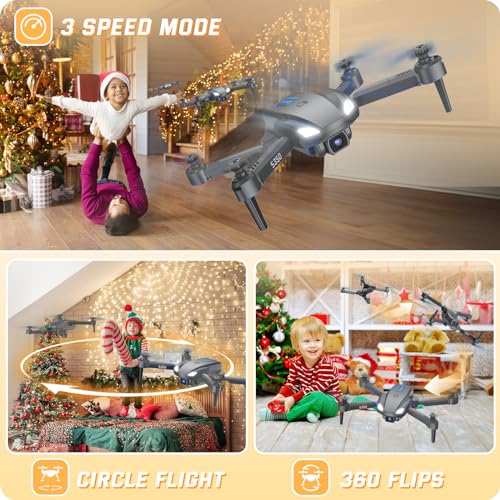 SOTAONE S350 Drone with Camera for Adults, Mini Drones for Kids with 1080P HD FPV Live Video, Remote Control Helicopter Toys Gifts for Boys Girls, Altitude Hold, One Key Start, 2 Batteries, Carry Case