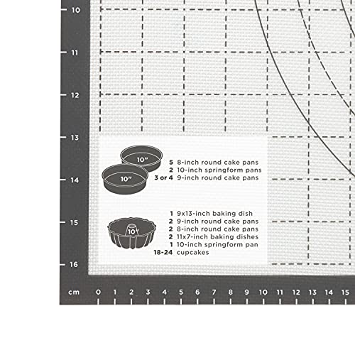 Tovolo Pro-Grade Sil Pastry Mat w/Reference Marks for Baking, Food and Meal Prep, Cooking and More 25" x 18"