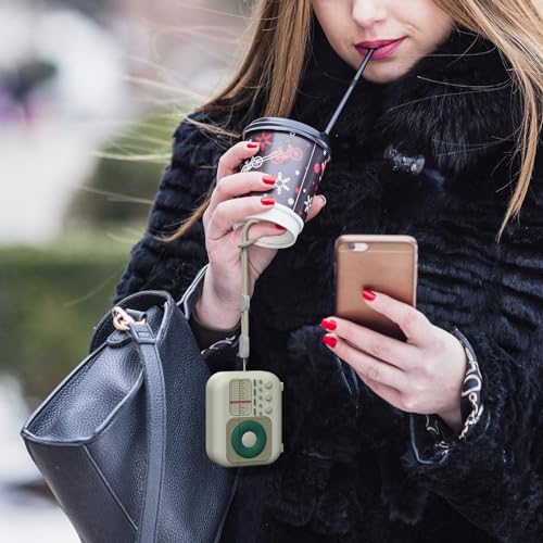 KOREDA Compatible with AirPods Pro 2nd Generation Case Cover with Cleaner Kit, Cute Funny Radio Design Soft Silicone Shock-Absorbing Protective Cover with Lanyard