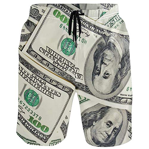 visesunny Men's 4th July Star Striped Pattern Beach Shorts Summer Swim Trunks Sports Running Bathing Suits with Mesh Lining