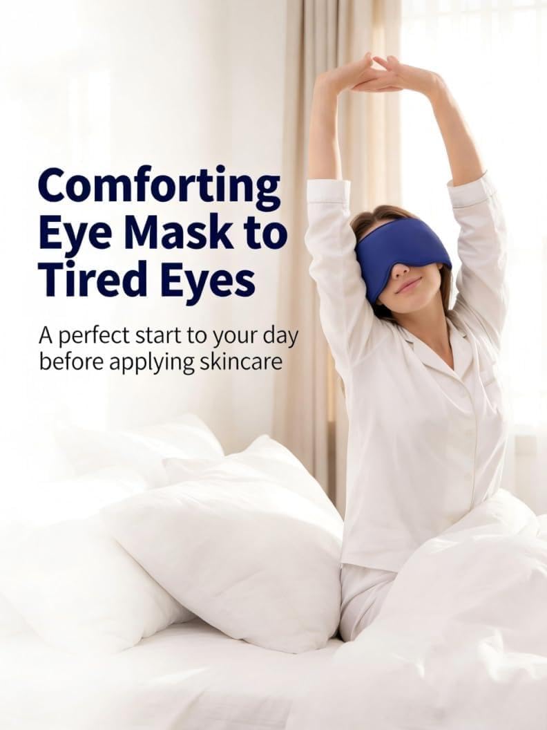Cooling Eye Mask with Ice Gel. Instant Relief Puffy Eyes Migraine Surgery, Hsa Store Eligible Items Fsa Stay Cold Comfy, Cold Compress Pack for Tired Eyes, Headache Dark Circles Sleep