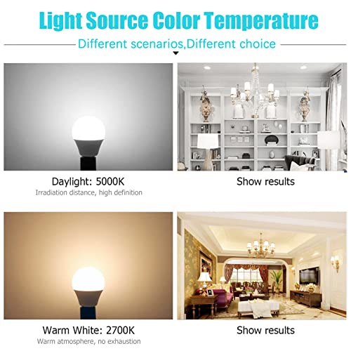 Ajuns LED Ceiling Fan Light Bulbs 40W Equivalent 120V LED Candle Holder Bulb, 5W 2700K Warm White Used for Chandeliers, Ceiling Fan Lights, Wall Chandeliers, etc, E12 Base 4Packs