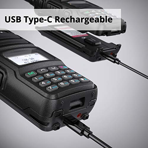Radioddity GM-30 GMRS Radio Handheld 5W Long Range Two Way Radio for Adults, GMRS Repeater Capable, with NOAA Scanning & Receiving, Display SYNC, for Off Road Overlanding Family Use, 1 Pack