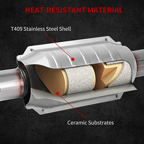 YITAMOTOR Catalytic Converter Compatible with Chrysler Town & Country Dodge Grand Garavan Volkswagen Routan 2008-2010 3.3L 3.8L V6 (EPA Compliant)