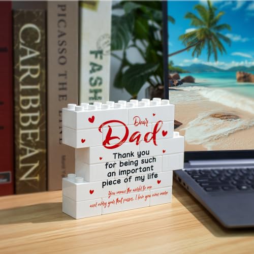 Fathers Day Dad Gifts from Daughter Son Birthday Gifts for Dad Father Best Dad Ever Gifts Thank You Gifts for Dad New Dad Daddy Father -Dad Decorative Signs & Plaques