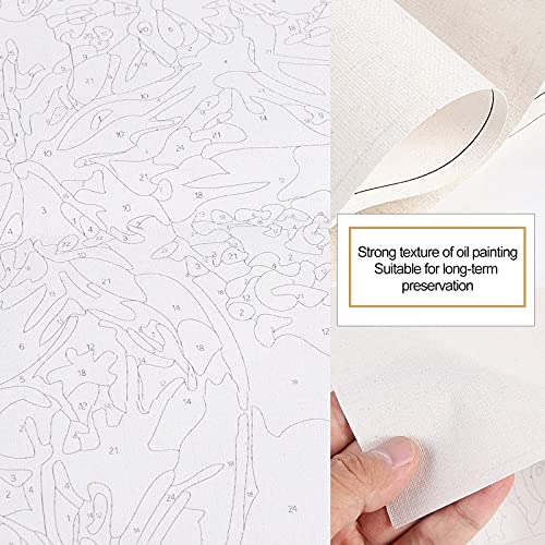 Paint by Number for Adults, CAYUDEN 16" x 20" Acrylic Paint by Numbers for Adults Beginner Kids Calavera Girl Painting by Number Kit on Canvas with 3 Brushes DIY Watercolor Adult Paint by Numbers Kits