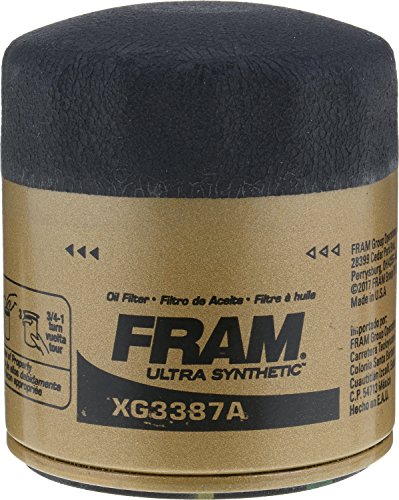 FRAM Ultra Synthetic Automotive Replacement Oil Filter, Designed for Synthetic Oil Changes Lasting up to 20k Miles, XG3387A with SureGrip (Pack of 1)