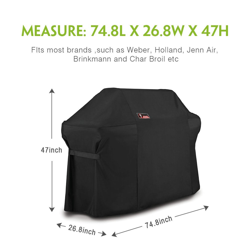 Kingkong 7109 Premium Grill Cover for Weber Summit 600-Series Gas Grills Including Grill Brush and Tongs