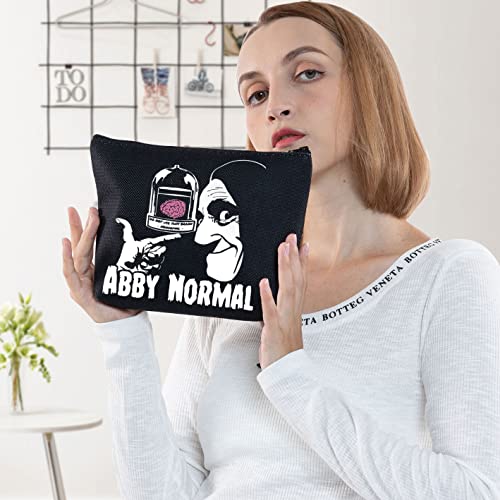 BWWKTOP Horror Movie Quote Cosmetic Makeup Bag Monster Inspired Gift Abby Normal Zipper Pouch Bag For Movie Fans(Abby Normal)