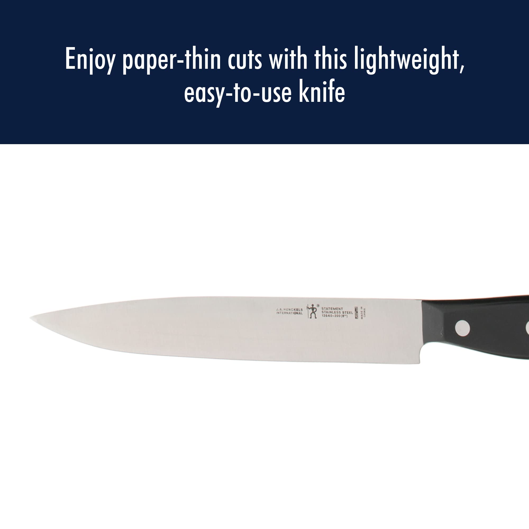 HENCKELS Statement Razor-Sharp 2-pc Carving Set, German Engineered Informed by 100+ Years of Mastery, Black/Stainless Steel