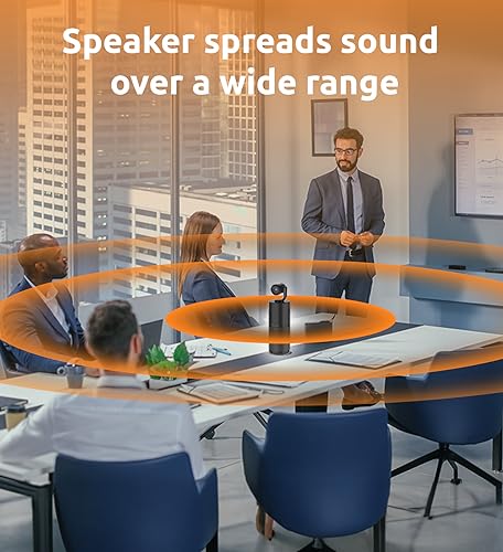 TOUCAN Video Conference Camera with 4 Noise-Cancelling Mics, Speaker, Adjutable Camera, 1080p Detachable USB Webcam Plug and Play Works with Zoom, Microsoft Teams and More, for PC/Mac/Laptop