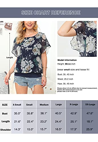 Neineiwu Women's Loose Casual Short Sleeve Chiffon Top T-Shirt Blouse (Light Pink S)