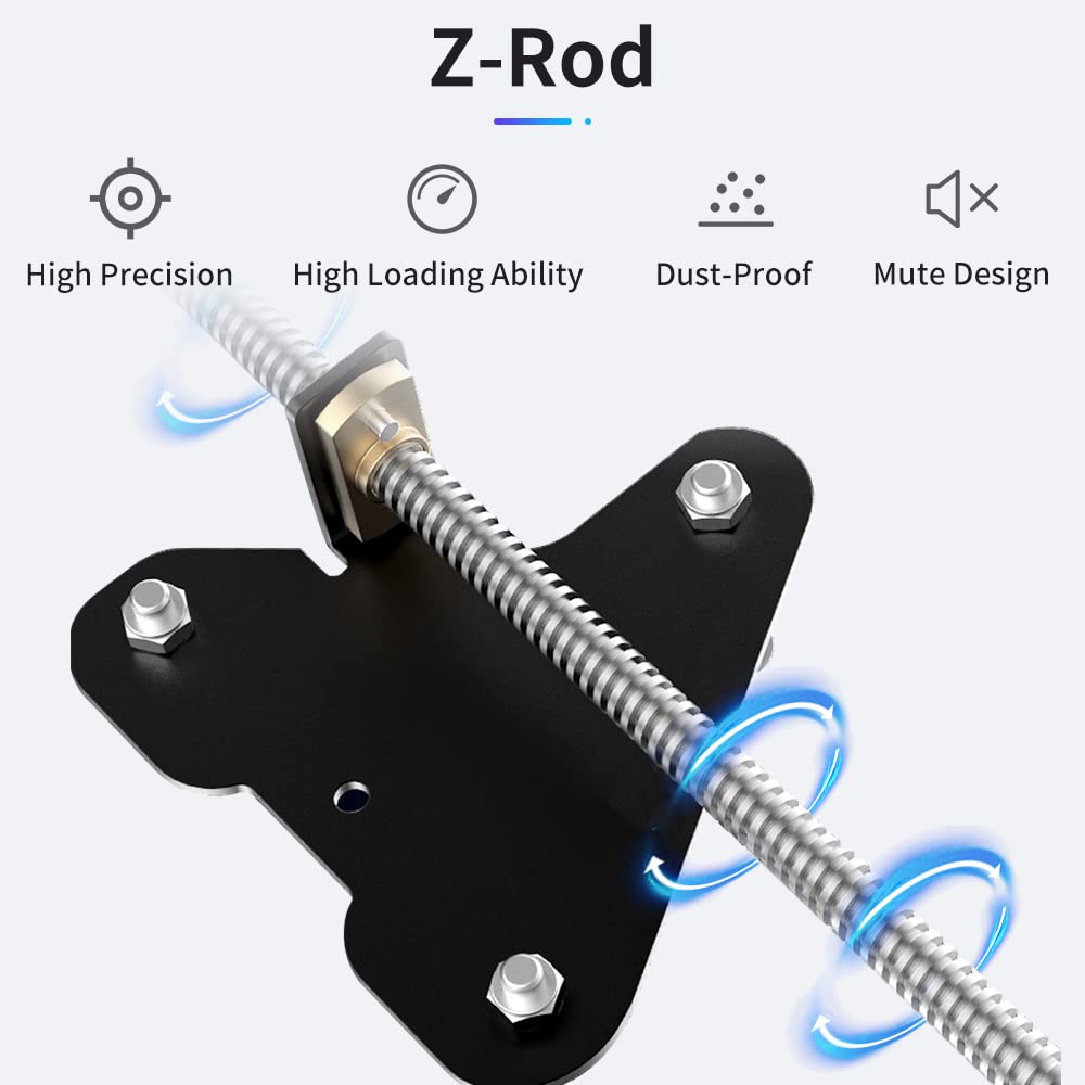 Creality 3D Official Printer Ender 3 Dual Z-axis Upgrade Kit with Lead Screw, Metal Power Supply Holder and Stepper Motor, 3D Printer Ugrades Kit for Ender 3, Ender 3 Pro, Ender 3 V2