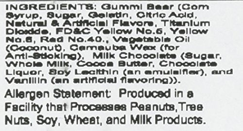 Albanese 6 Flavor Chocolate Covered Gummi Bear, 2.25 Pound