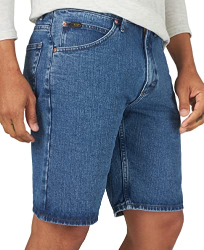 Lee Men's Regular Fit Denim Short, Pepper Stone, 31