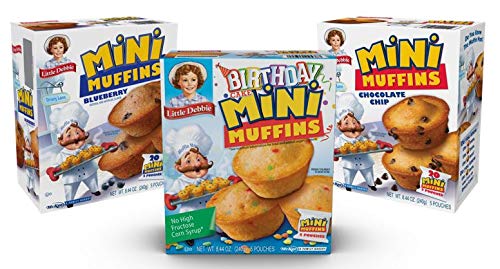 Little Debbie Honey Bun Mini Muffins, 40-1.7 OZ Pouches (8 Boxes)