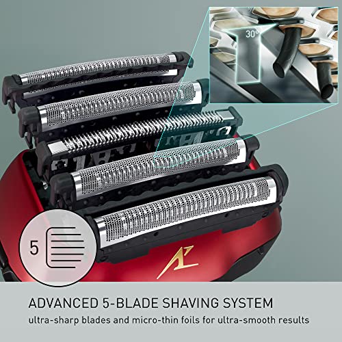 Panasonic ARC5 Electric Razor for Men with Pop-Up Trimmer, Wet/Dry 5-Blade Electric Shaver with Intelligent Shave Sensor and Multi-Flex Pivoting Head – ES-LV65-S (Silver)