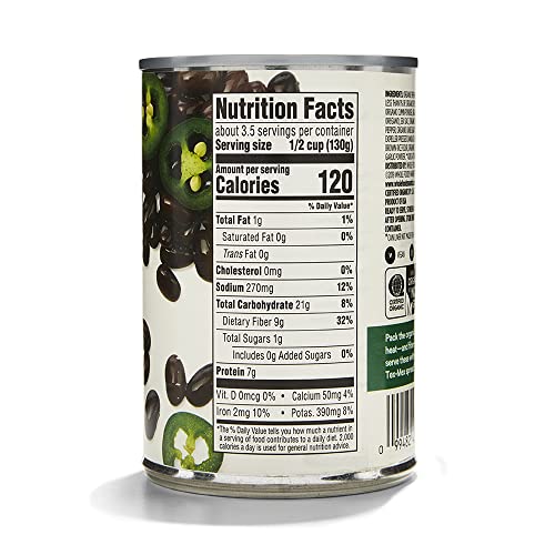 365 by Whole Foods Market, Organic Spicy Black Beans, 15 Ounce