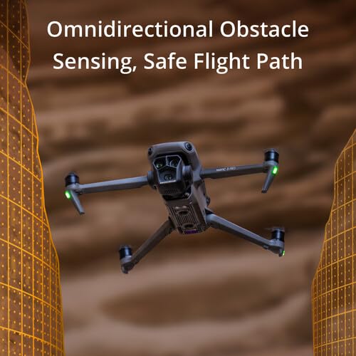 DJI Mavic 3 Pro with Fly More Combo DJI RC, Flagship Triple-Camera Drone with 4/3 CMOS Hasselblad Camera, with 3 Batteries, Charging Hub, 128 GB Micro SD Card Landing Pad, Waterproof Backpack and More