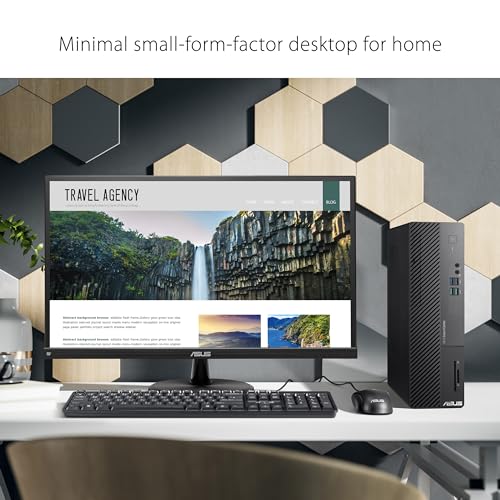 ASUS ExpertCenter D5 Small Form Factor Desktop PC, Intel Core i5-13400, 8GB DDR4 RAM, 512GB PCIe SSD, Windows 11 Pro, Black, D500SE -XS502