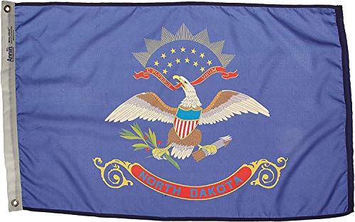 Annin Flagmakers North Dakota State Flag USA-Made to Official State Design Specifications, 2 x 3 Feet (Model 144150)