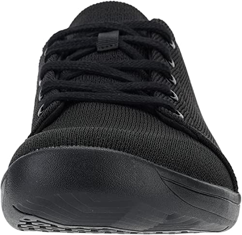 WHITIN Women's Minimalist Barefoot Shoes Wide Width Toe Box Size 6 Low Zero Drop Sole Flat Running Casual Athletic Fashion Sneakers Ladies All Black 36