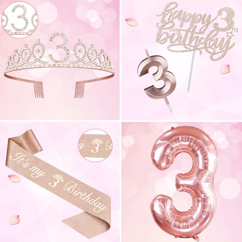 33 Birthday Decorations for Women Including 33 Birthday Sash for Women, Tiara/Crown, Candles and Cake Topper, Number 33 Balloons, 33 Birthday Gifts for Women Birthday Decorations Favor Supplies
