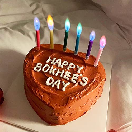 Birthday Cake Candles Happy Birthday Candles Colorful Candles Holders Included (12pcs)