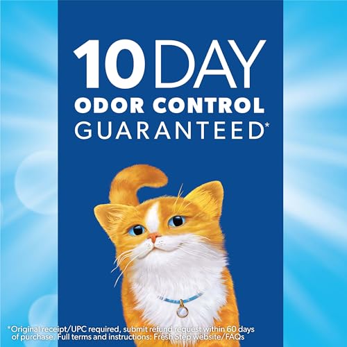 Fresh Step Extreme Clumping Litter With Febreze Freshness, Mountain Spring Scent Clumping Cat Litter With Guaranteed Odor Control, 14 lb. Box