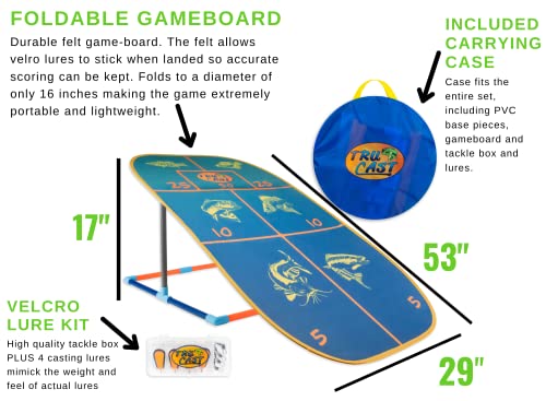 TruCast | Ultralight Weight Folding Packable Outdoor Game | Practice or Learn to cast in Your Backyard or backlands (Game ONLY)