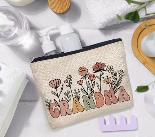 IWXYI Grandma Makeup Bags,Grandma Makeup Bags With Zipper,Grandma Make Up Bag Zipper Pouch Travel Toiletry Gifts For Women,Grandma Gifts,Gifts For Grandma