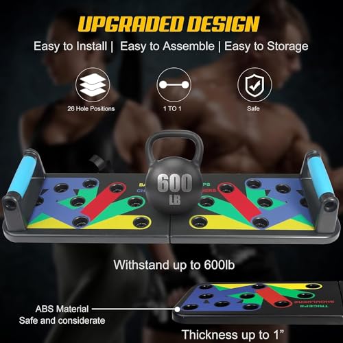 Floor Push Up Handles, Portable Strength Training Home Gym, Home Workout Equipment For Men And Women