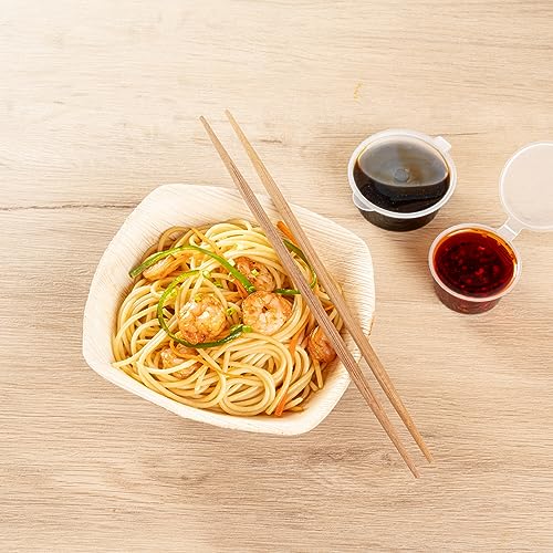 Restaurantware Bambuddha 9.5 Inch To Go Chopsticks 100 Durable Bamboo Chopsticks - With Paper Band Brown Bamboo Premium Chopsticks For All Kinds Of Foods Ideal For Cafes And Restaurants