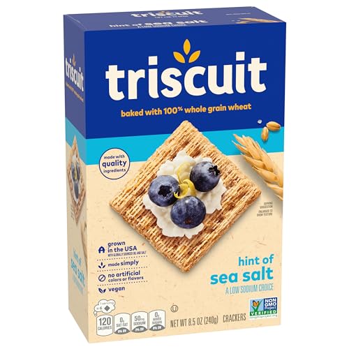 Triscuit Organic Original Whole Grain Wheat Crackers, Organic Crackers, Vegan Crackers, 6 - 7 oz Boxes