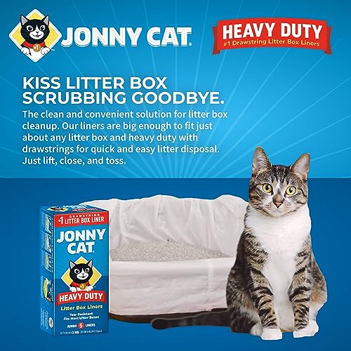 Jonny Cat Heavy Duty Litter Box Liners, Jumbo, 5ct