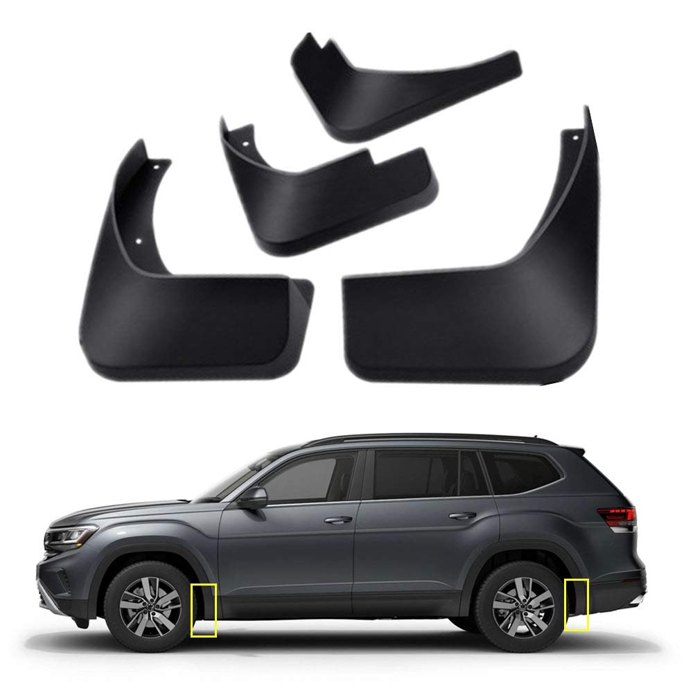 Mud Flaps Kit for 2018 2019 2020 Volkswagen VW Atlas Mud Splash Guard Front and Rear 4-PC Set by TOPGRIL