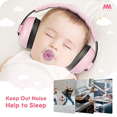 Mumba Baby Ear Protection Noise Cancelling Headphones for Babies and Toddlers Baby Earmuffs - Ages 3-24+ Months