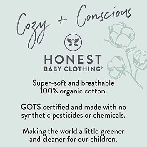 HonestBaby Multipack Gift Sets 100% Organic Cotton for Newborn Infant Baby Boys, Girls, Unisex, Twinkle Star Navy, Newborn