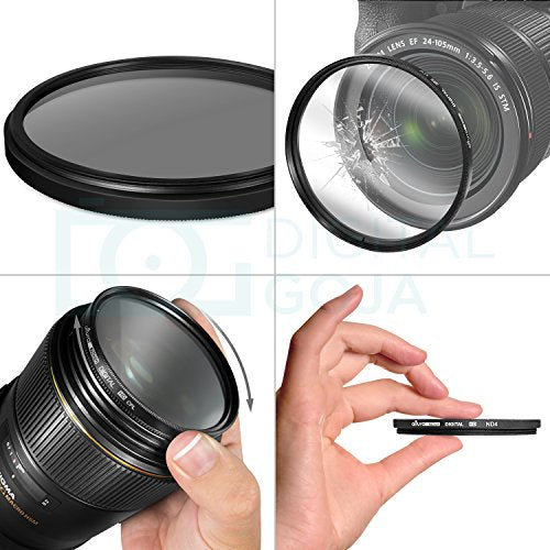 Altura Photo 40.5MM Lens Filter Kit - Includes 40.5MM ND Filter, 40.5MM Polarizer Filter, 40.5MM UV Filter - UV, CPL Polarizing Filter, Neutral Density for Camera Lens + Lens Filter Case