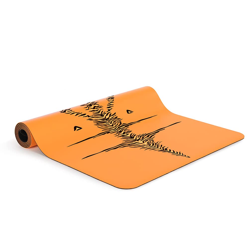 Liforme Year of The Tiger Yoga Mat- Free Yoga Bag, Patented Alignment System, Warrior-Like Grip, Non-Slip, Eco-Friendly, Sweat-Resistant, Long, Wide and Thick for Comfort