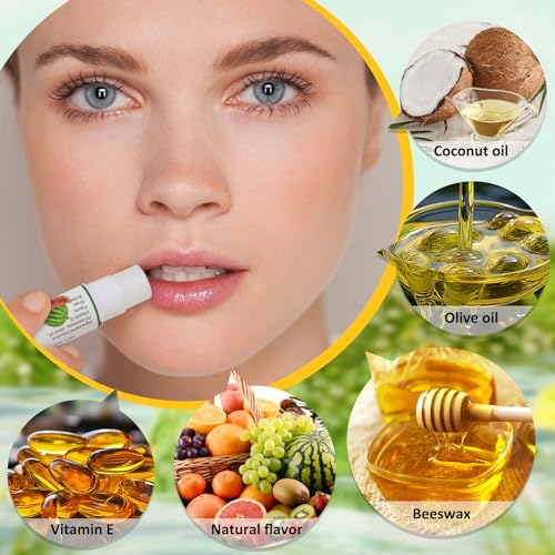 DMSKY 12 Pack Lip Balm, Natural Lip Balm Bulk with Vitamin E and Coconut Oil, Moisturizing Soothing Chapped Lips, Gifts for Women Stocking Stuffers Party Favors