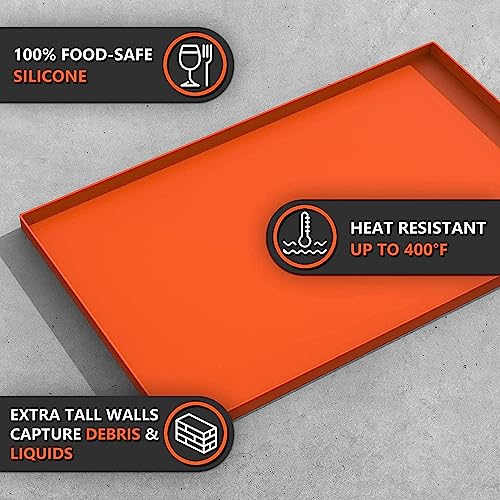 17" Silicone Griddle Mat for Blackstone 17 Inch Griddle, Heavy Duty Food Grade Silicone Griddle Cover, Protect Your Griddle from Dirt & Rust All Year Round