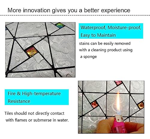 WEIMEISC 5 Sheets Small Triangle Peel and Stick Backsplash Tile for Kitchen, Self-Adhesive Mosaic Tile, Stick on Bathroom Vanities，Fireplace Décor, Laundry Table (Small Triangle Silvery)