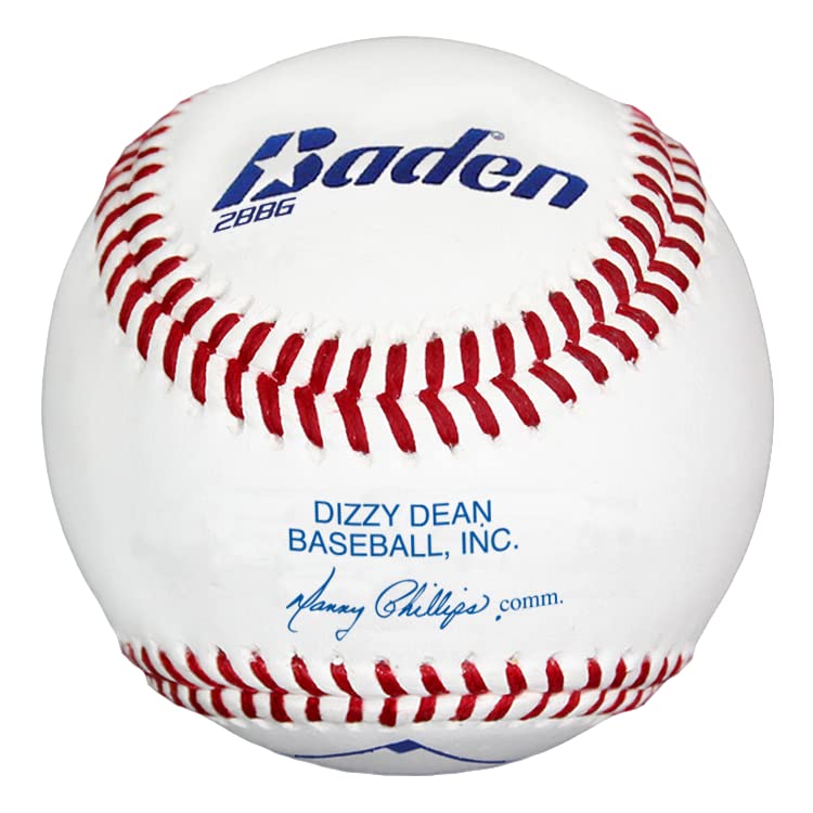 Baden Official Dizzy Dean Raised Seams Leather Baseball - 2BBDDG (Dozen)