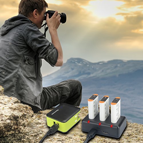 NP-BX1 Newmowa Replacement Battery (3-Pack) and 3-Channel USB Charger Set for Sony NP-BX1, DSC-RX100, DSC-RX100M III,IV, V/VII,ZV-1