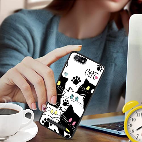 RYUITHDJP for Cloud Stratus C5 Elite Phone Case 5.5" with Cat Cute Paw Cartoon Anime Theme Design, Case for Cloud Stratus C5 TPU Stylish Shockproof Cover