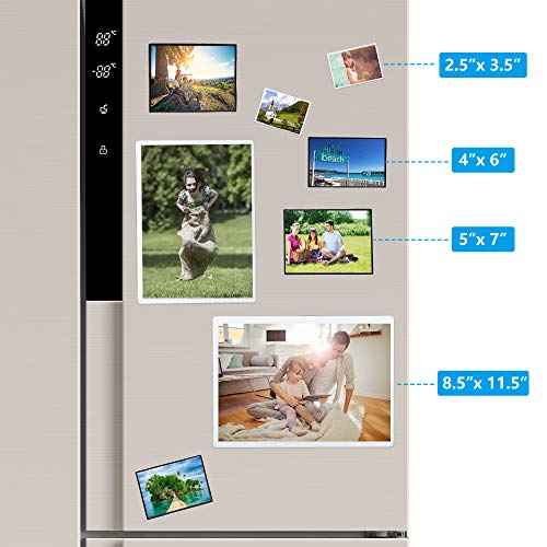 Tebik 36 Pack Magnetic Picture Frame, Holds 2.5X3.5 Inches Photos Pictures, White Magnetic Photo Frames with Clear Pocket for Refrigerator,Fridge, Locker, Office Cabinet