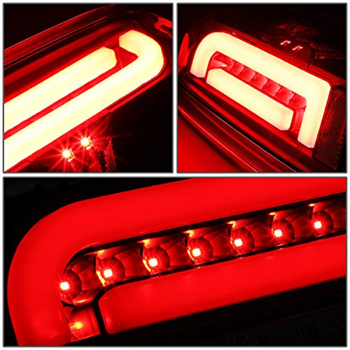 DNA MOTORING TL-F15094-LED-BK-CL LED Tail Light Assembly Driver & Passenger Side [Compatible with 90-96 Ford F150 / 90-97 F250 / 90-97 F350 / 90-96 Bronco]